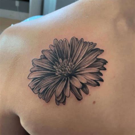 Beautiful Aster Flower Tattoo Ideas and Their Meaning