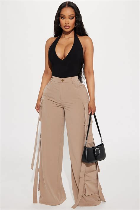Archive Me Cargo Wide Leg Pant - Khaki | Fashion Nova in 2025 | Khaki ...