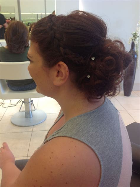 Framar salon updo by Maria Updos, Salons, Maria, Pearl Earrings, Pearls ...