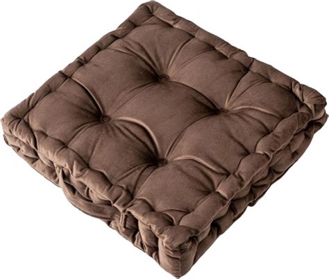 Amazon.com: MOJUN Floor Seat Cushion, Square Solid Color Velvet Seat ...