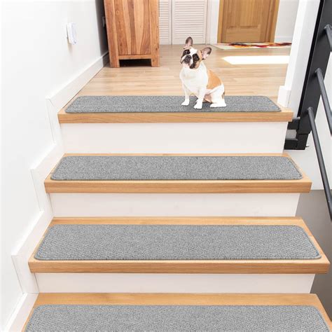 Buy Stair Treads for Wooden Steps - Non Slip Stairs Carpet Tape Peel ...