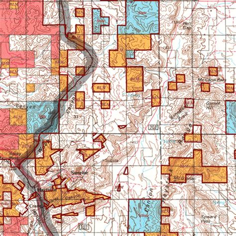 HuntData Wyoming Land Ownership Map for Antelope Unit 12 by HuntData ...