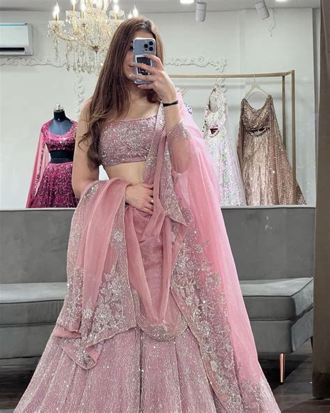 Light Pink Color Wedding Designer lehenga choli for Women - sethnik.com