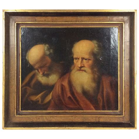 17th Century Old Master Painting Balthazar Denner Study of Two ...