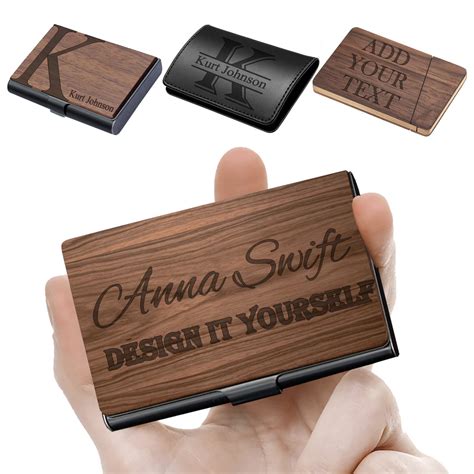 Monogrammed Business Card Holder