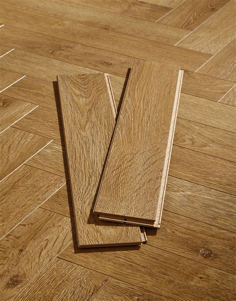 Prime Herringbone - Golden Oak Laminate Flooring | Flooring Superstore