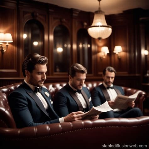 Traditional Gentlemen's Club Interior | Stable Diffusion Online