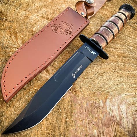 12.5" TACTICAL SURVIVAL Rambo Hunting FIXED BLADE KNIFE Army Bowie ...