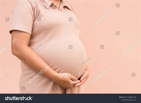 Close Pregnant Women Big Belly Stock Photo 2198836745 | Shutterstock
