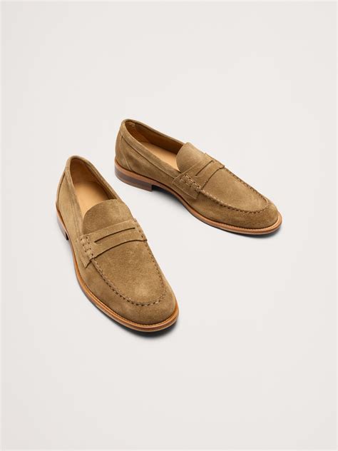 Suede Penny Loafer | Banana Republic