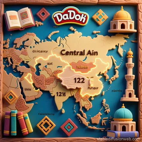 a historical animated style map of central asia in the 12th century Prompts | Stable Diffusion ...