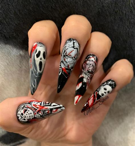 30 Spooky Ghost Nail Ideas - Lovely Nails And Spa