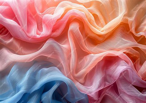 Premium Photo | WatercolorStyle Silk Organza Fabric Texture