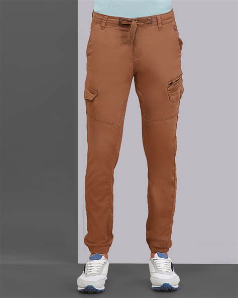 Buy Men's Brown Cargo Jogger Pants Online at Bewakoof
