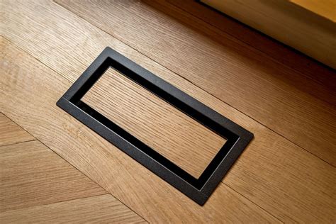 Fittes Black Framed OG Floor Vent [Luxe] - Panel Town & Floors