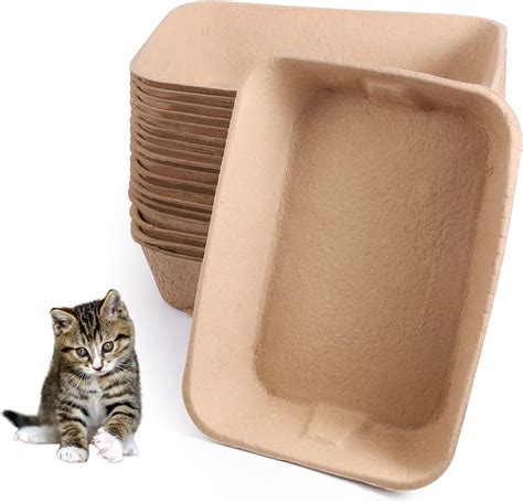 Amazon.com : 15 Pack Disposable Litter Boxes for Cats Small Disposable ...