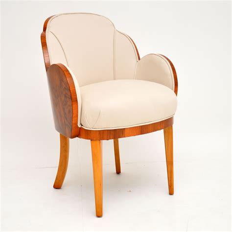 Set of 8 Art Deco Walnut Cloud Back Dining Chairs by Epstein ...