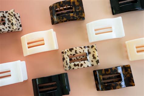 Small Rectangle Flat Hair Clips for Short Hair | TELETIES