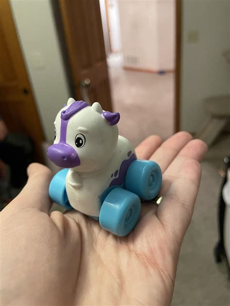 So I asked my dad to keep an eye out for a purple cow squishmallow aka ...