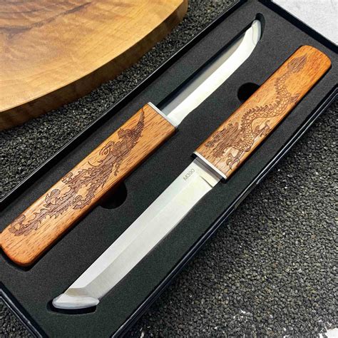Amazon.com: ichuanyi 2 In 1 Dragon And Phoenixs Double Blades Knife Set ...