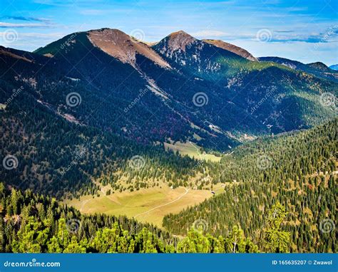 View To the Alps from the Top of Mountain Wank in Garmisch ...