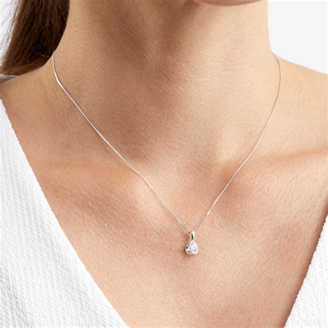 White Gold Necklaces | White Gold Chains for Women | Goldsmiths