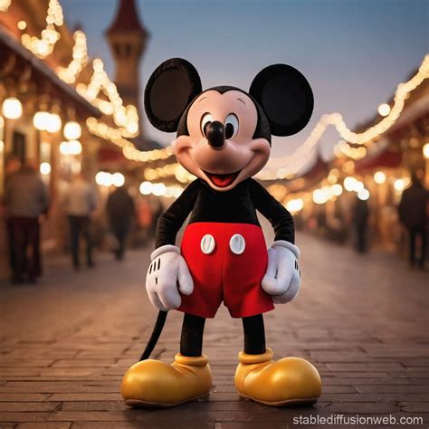 Classic Mickey Mouse Cartoon Character | Stable Diffusion Online
