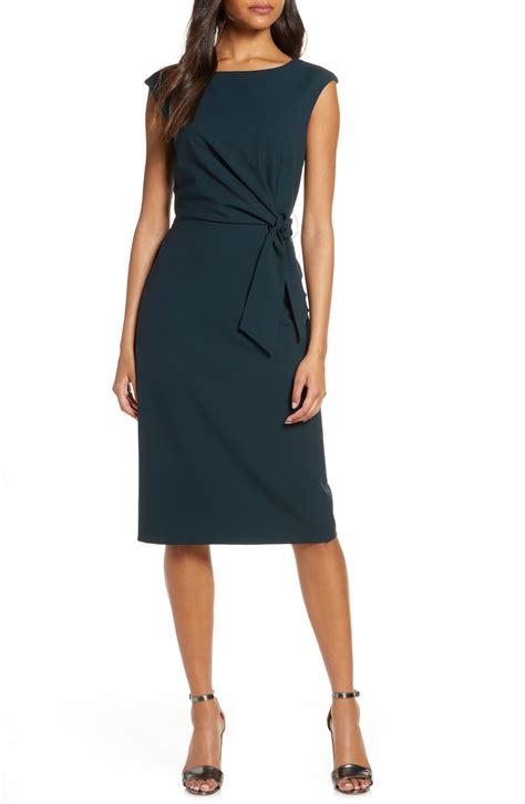 Tahari Cap Sleeve Crepe Sheath Dress | Nordstrom | Dressy dresses ...