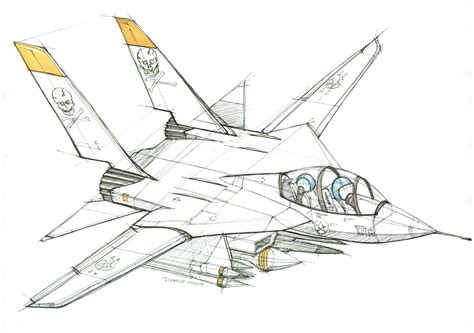 Fighter Jet Drawing at PaintingValley.com | Explore collection of ...