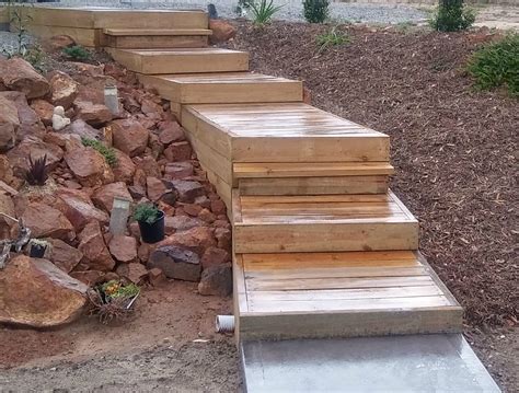Outdoor Wood Stairs