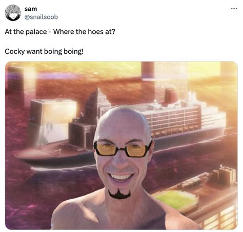 At the palace - Where the hoes at? Cocky want boing boing! | Cocky Want ...