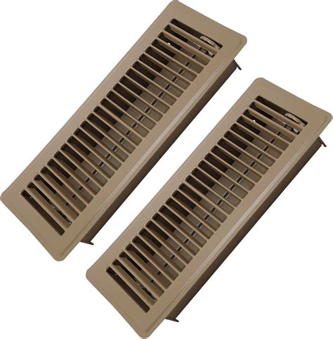 Howeall 4" x 12" Floor Register 2 Pack - Heavy Duty Steel Walkable ...
