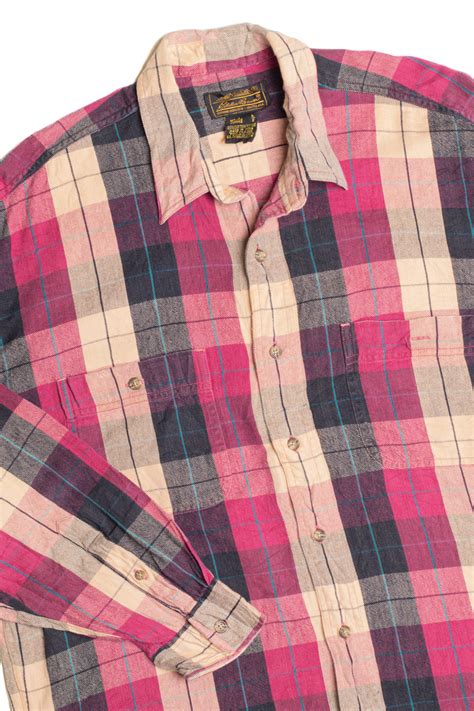 Cropped Eddie Bauer Flannel Shirt - Ragstock.com