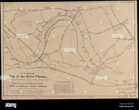 An illustrated map of the River Thames, as compiled from Ordnance ...