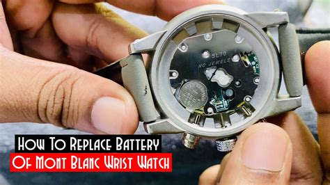How To Replace Battery Of Wrist Watch | Change Battery Of Mont Blanc ...