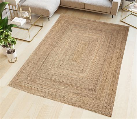 Buy Hand Tufted Natural Braided Jute Carpet For Living Room and Bedroom ...