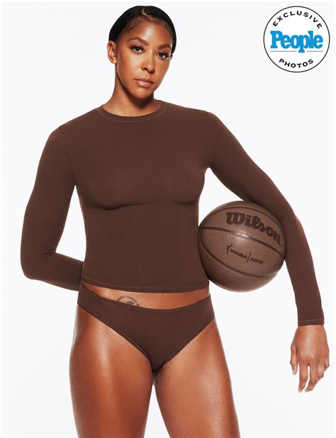 WNBA Star Candace Parker Strips Down for SKIMS Underwear Campaign ...