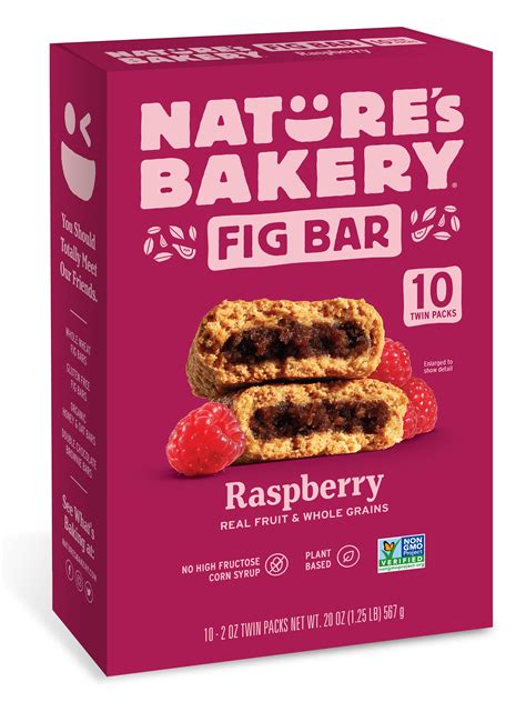 Nature's Bakery, Raspberry Fig Bars, 10 Twin Packs, 2 oz Each - Walmart ...