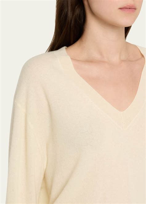 Vince Silk-Cashmere Deep V Sweater - Bergdorf Goodman
