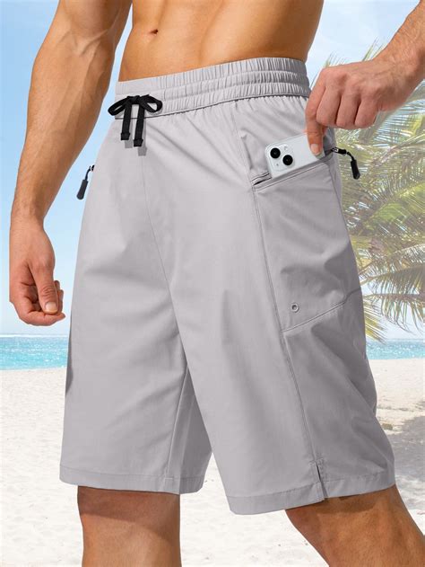 G Gradual Men Drawstring Waist Shorts With Phone Pocket | Mens outfits ...