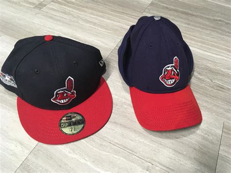 Happy New Year! Here are two of my "rare' Cleveland Indians hats. : r ...