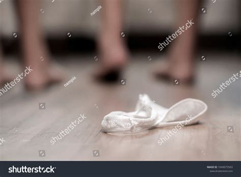 Womans White Panties Lying Disheveled On Stock Photo 1049073503 ...