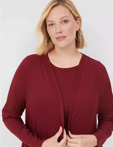 Classic Long Sleeve Open Front Over | LaneBryant