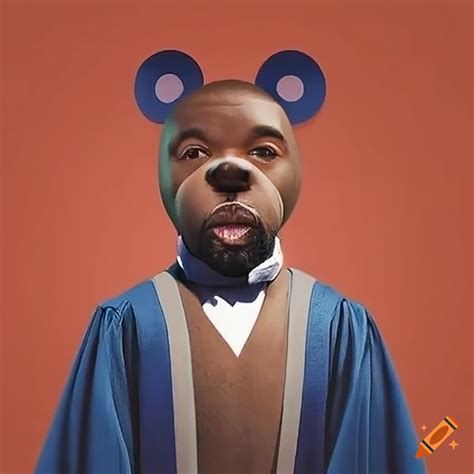 Kanye west graduation bear with simon cowell on Craiyon