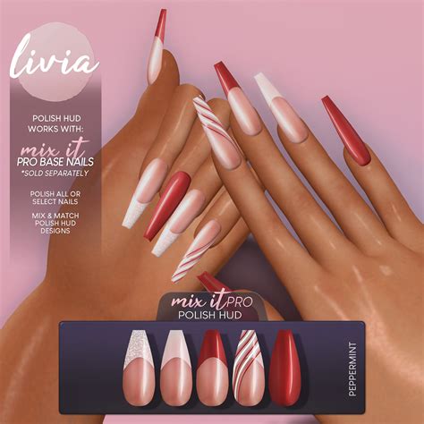 LIVIA // Mix It PRO Polish HUD // Peppermint | Now avalable … | Flickr