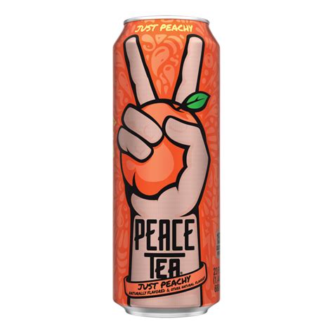 Peace Tea Iced Tea - Just Peachy - 23oz Can | Cloverkey Hospital Gift Shops