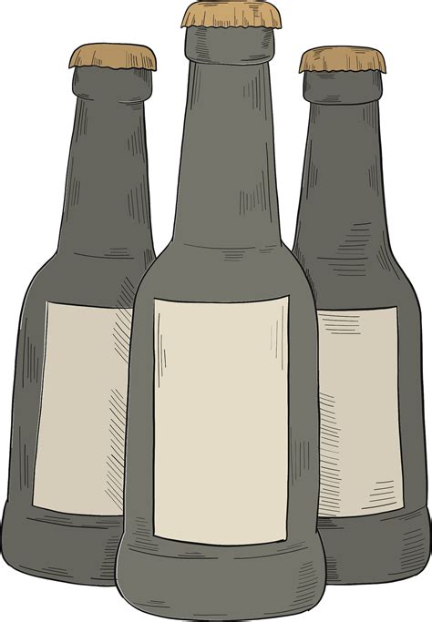 Beer Bottle And Glass Clipart