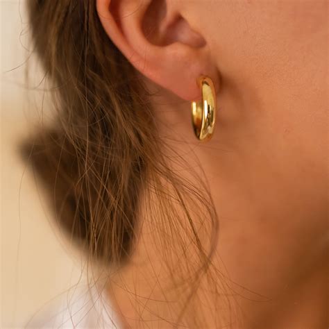 14k Gold Hoop Earrings For Women