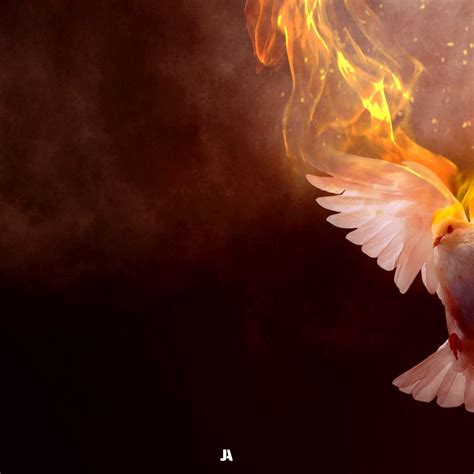 Holy Spirit in Pentecost Day Artwork