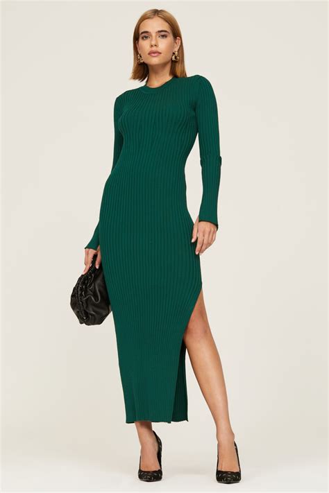 Green Midi Sweater Dress by Marina Moscone x RTR | Rent the Runway